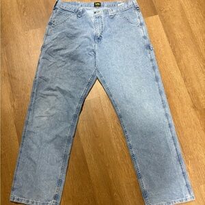 Lee Men's Denim Blue Relaxed Jeans